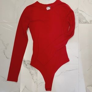 Red bodysuit